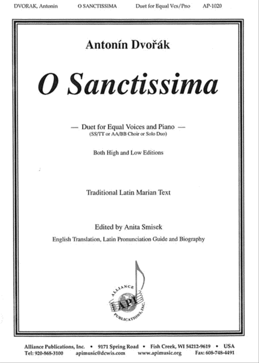O Sanctissima – 2 Equal O Sanctissima – 2 Equal 2-Part scores gallery preview page 1