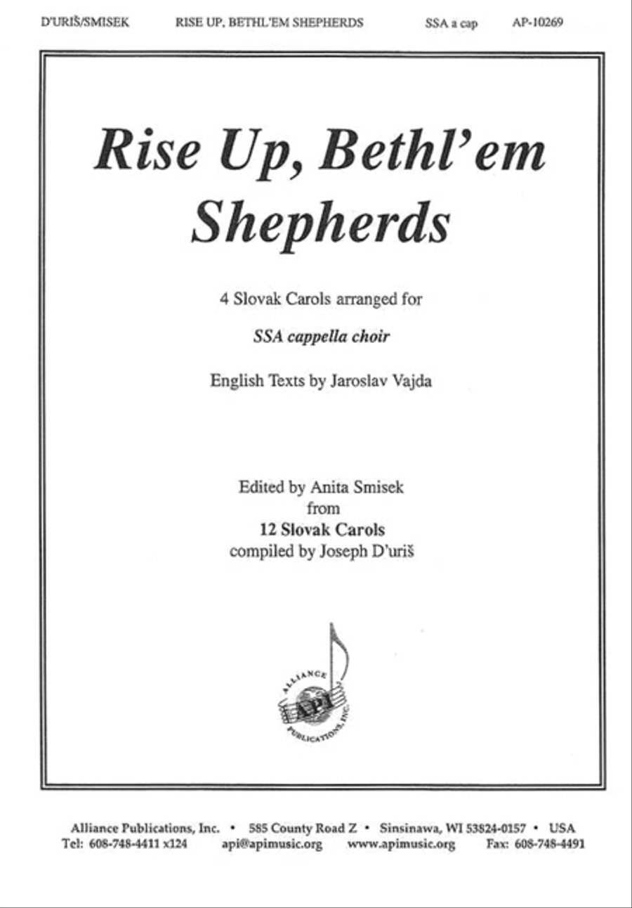 Rise Up, Bethl'em Shepherds SSA scores gallery preview page 1