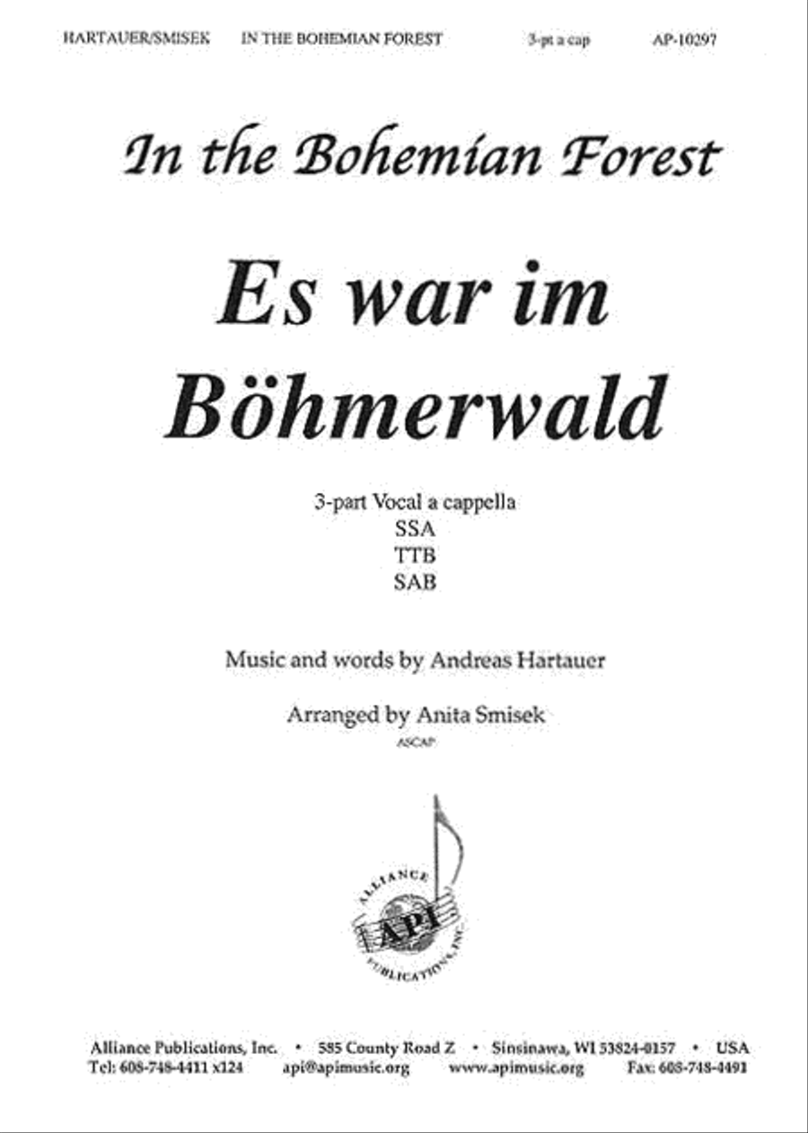 Es War Im Bohmerwald/In the Bohemian Forest 3-Part scores gallery preview page 1