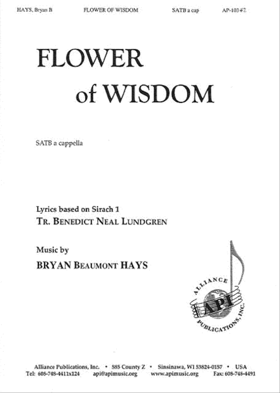 Flower of Wisdom Flower of Wisdom 4-Part scores gallery preview page 1