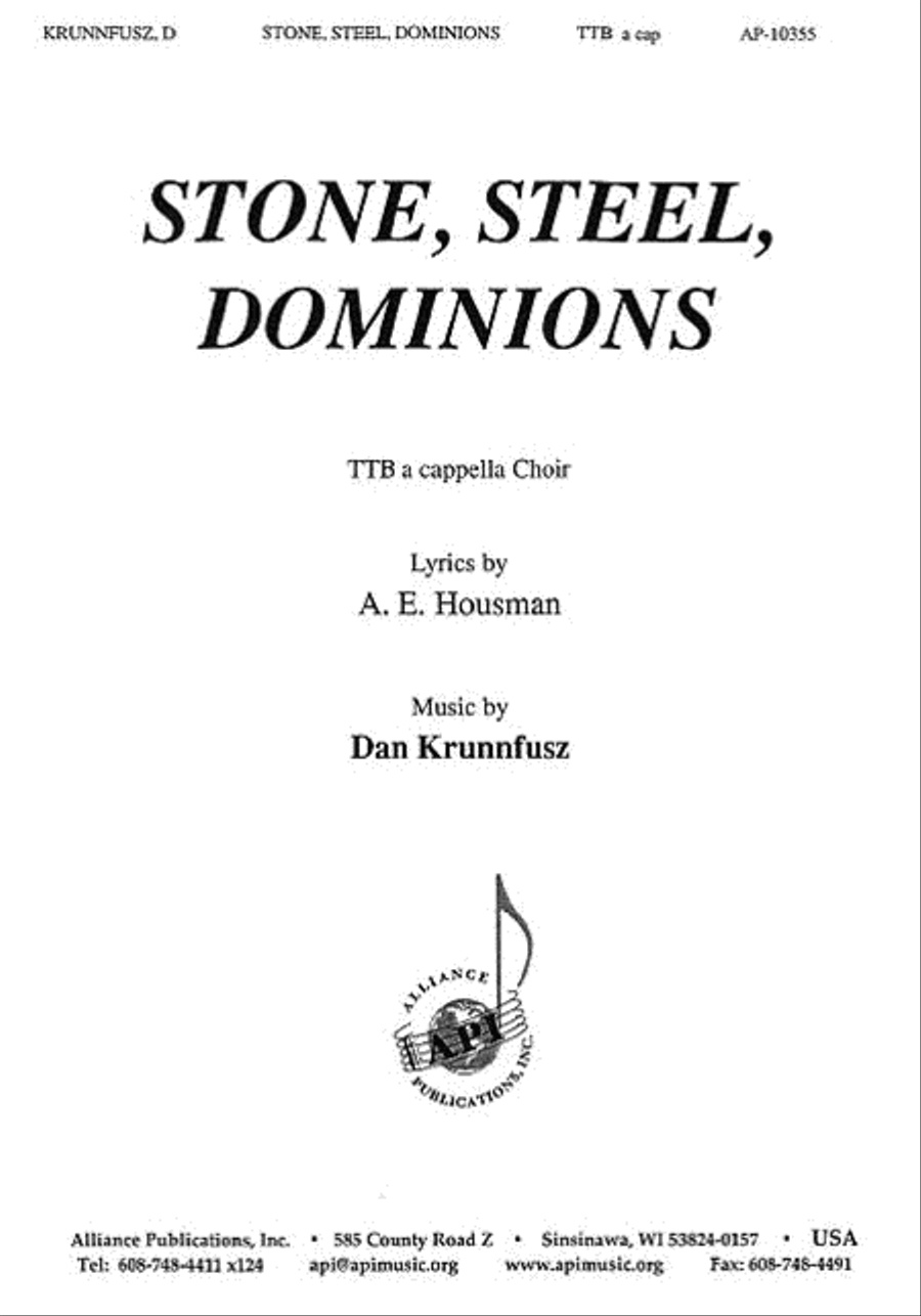 Stone, Steel Dominions Stone, Steel Dominions 3-Part scores gallery preview page 1