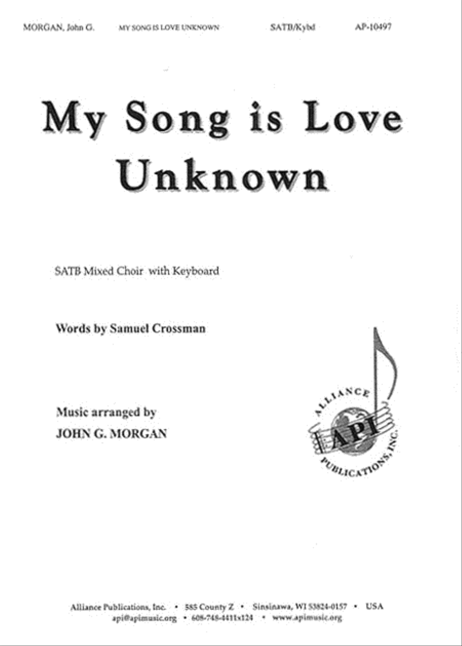 My Song Is Love Unknown My Song Is Love Unknown 4-Part scores gallery preview page 1