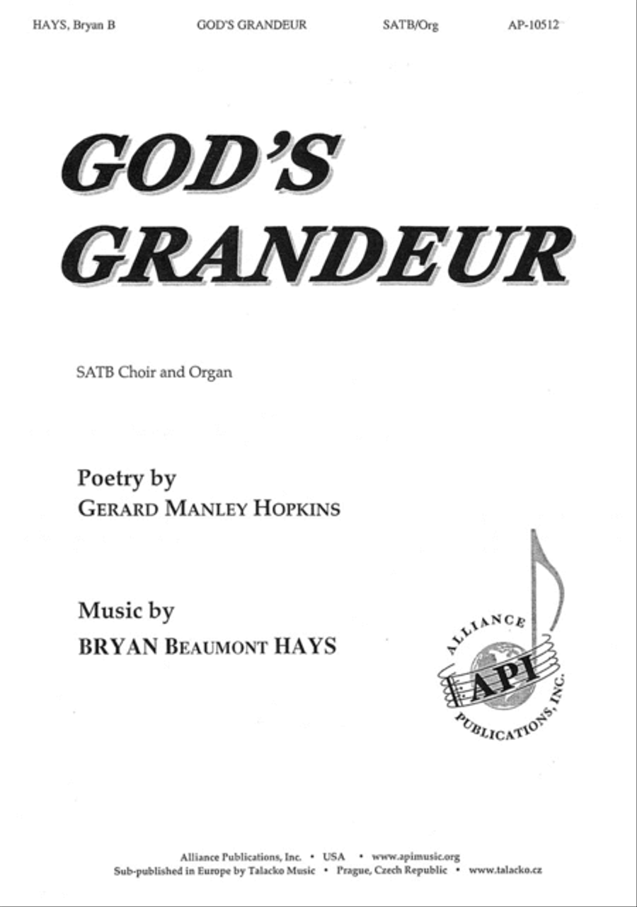 God's Grandeur God's Grandeur 4-Part scores gallery preview page 1