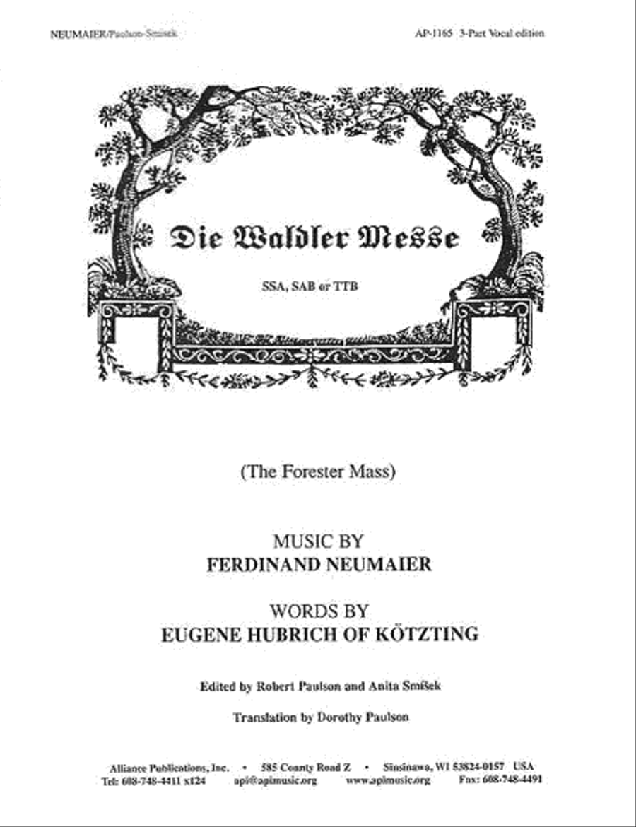Die Waldler Messe Die Waldler Messe 3-Part scores gallery preview page 1