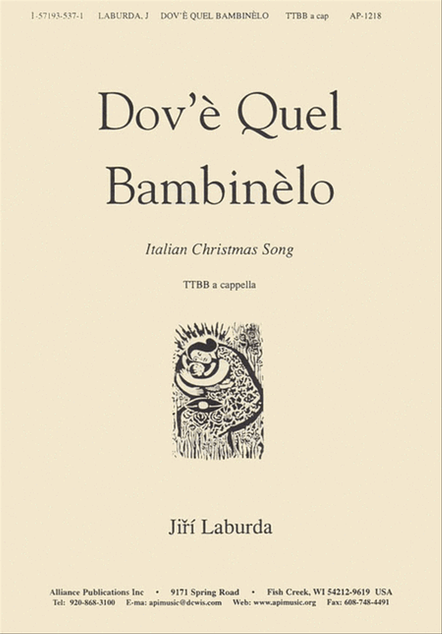 Dov'e Quel Bambinelo Dov'e Quel Bambinelo TTBB scores gallery preview page 1