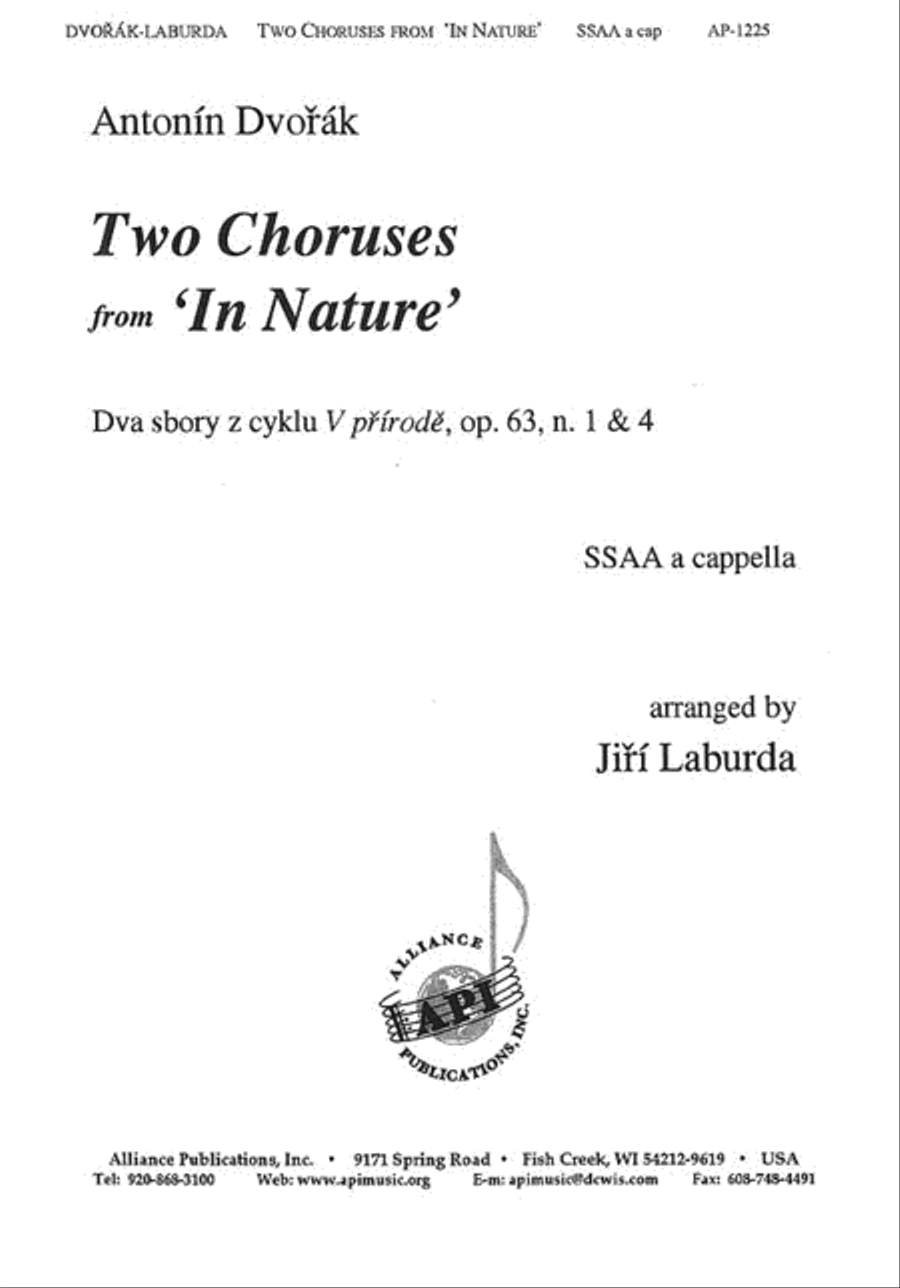 Two Choruses from “In Nature” SSAA scores gallery preview page 1