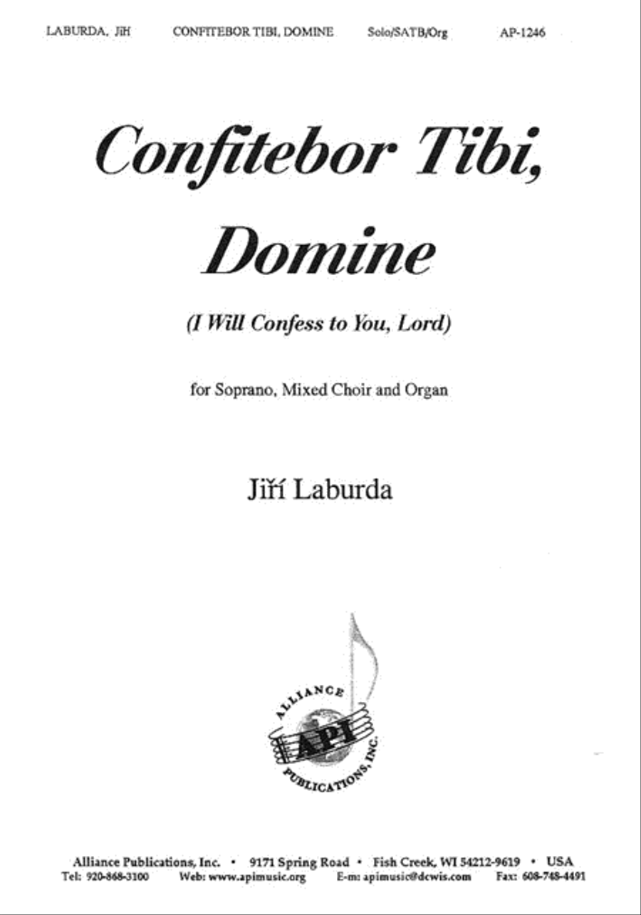 Confitebor Tibi, Domine Confitebor Tibi, Domine 4-Part scores gallery preview page 1