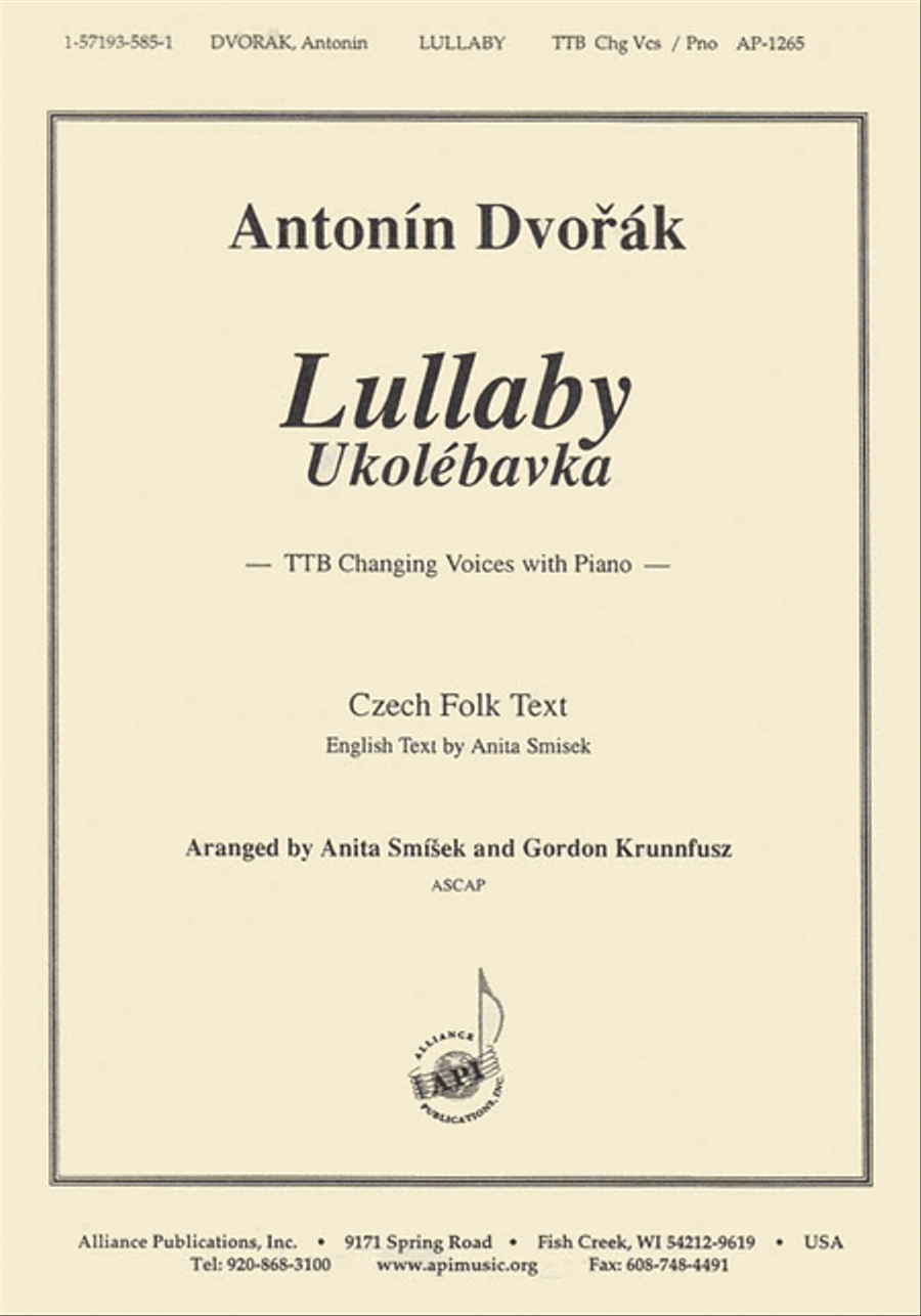 Lullaby/Ukolebavka Lullaby/Ukolebavka TTB scores gallery preview page 1