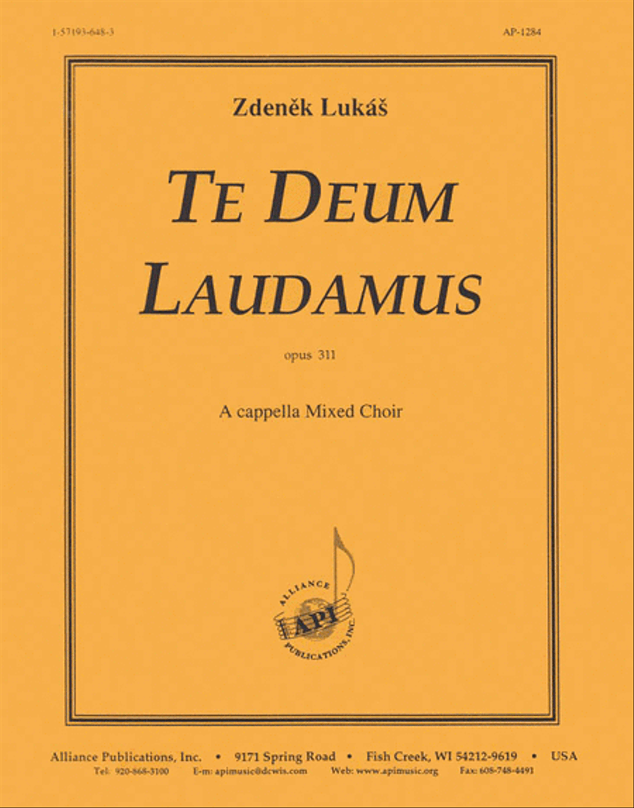 Te Deum Laudamus Te Deum Laudamus 4-Part scores gallery preview page 1