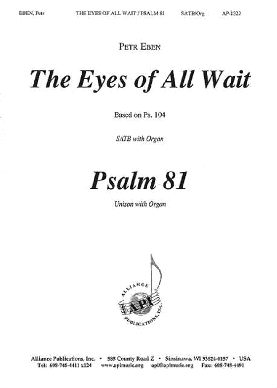 The Eyes of All Wait The Eyes of All Wait 4-Part scores gallery preview page 1