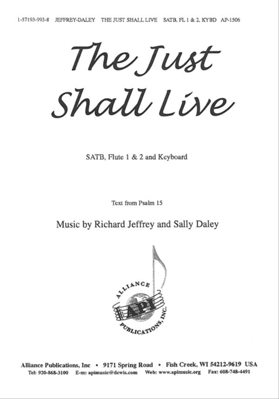 The Just Shall Live (Ps. 15) 4-Part scores gallery preview page 1