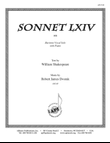 Sonnet Lxiv - Baritone Solo-pno