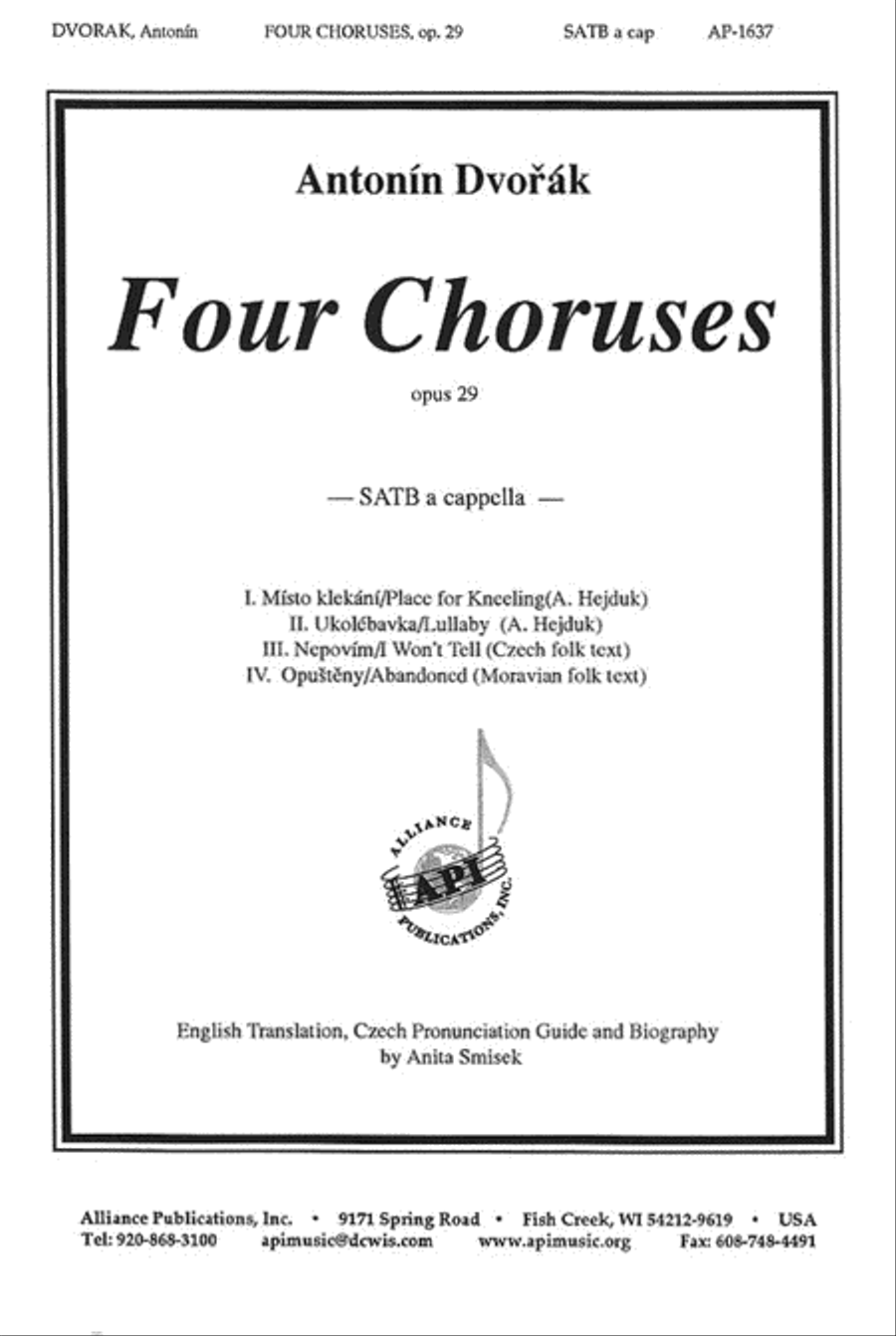 Four Choruses Four Choruses 4-Part scores gallery preview page 1