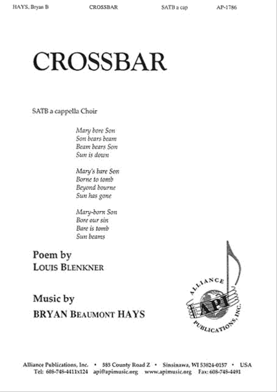 Crossbar Crossbar 4-Part scores gallery preview page 1