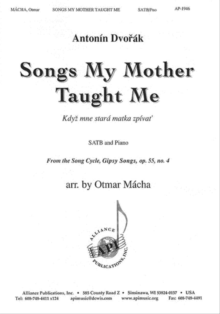 Songs My Mother Taught Me 4-Part scores gallery preview page 1