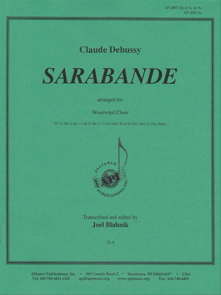 Sarabande - Ww Chr - Set Sarabande - Ww Chr - Set Choir scores gallery preview page 1