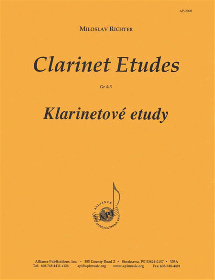 Clarinet Etudes Clarinet Etudes Choir scores gallery preview page 1