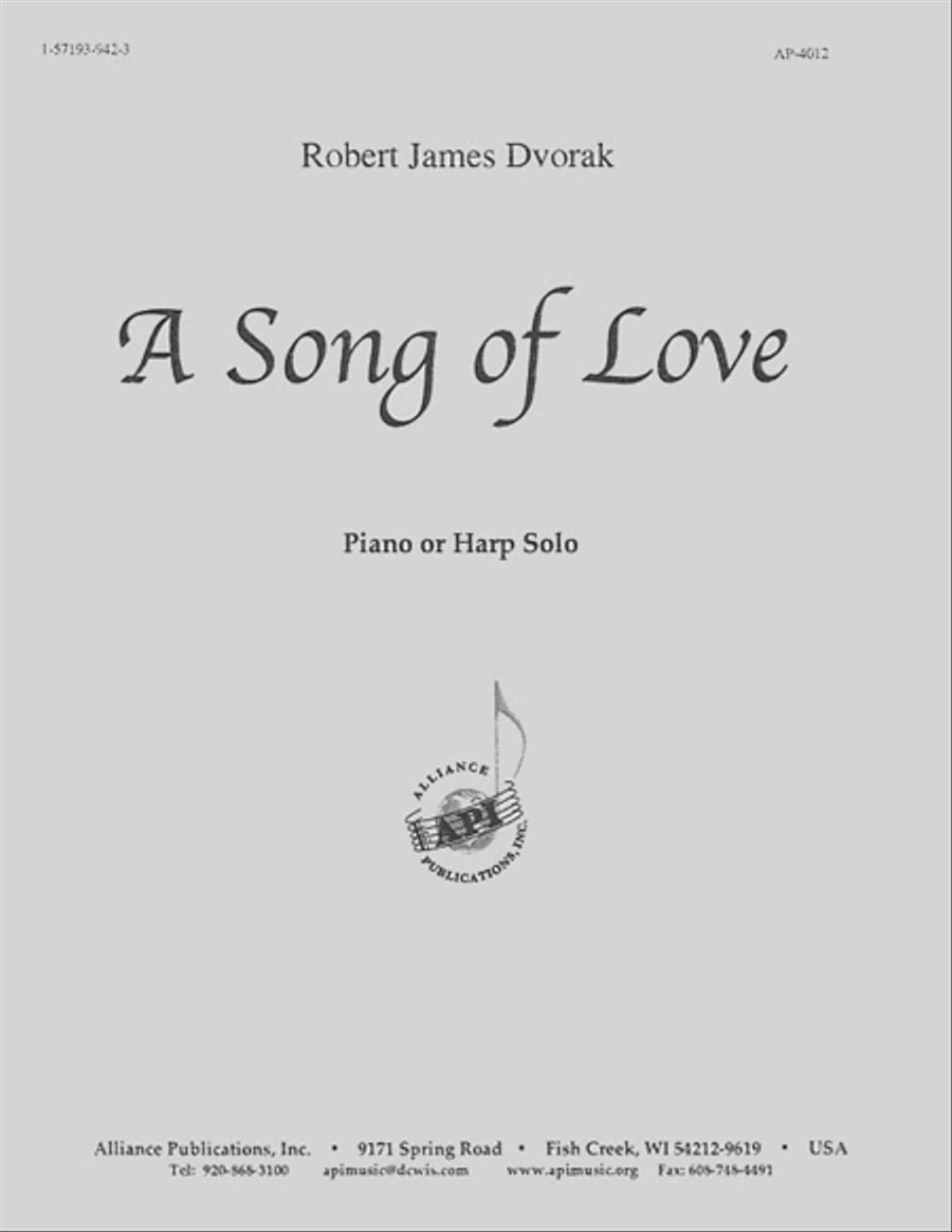 A Song of Love A Song of Love Choir scores gallery preview page 1