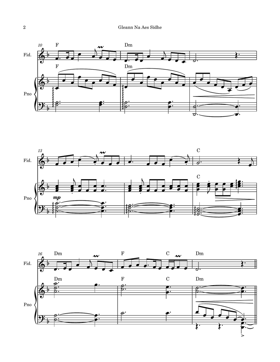 Gleann Na Aes Sídhe (Violin & Piano Version) Violin Solo scores gallery preview page 4
