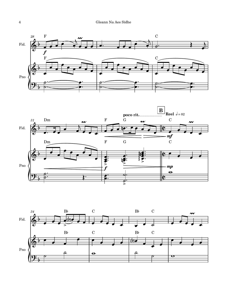 Gleann Na Aes Sídhe (Violin & Piano Version) Violin Solo scores gallery preview page 6