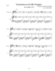 Greensleeves for Trumpet ( Bb)