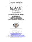 Brahms Lullaby, C/E-flat maj., Easy Intermed. Pno & P/Voc, Eng/Ger