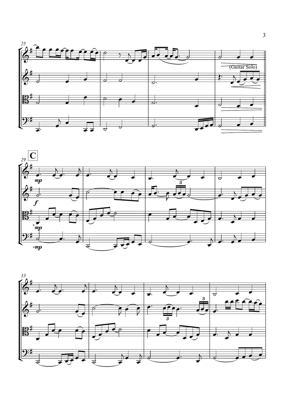 Songbird Songbird String Quartet scores gallery preview page 4