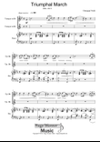 Triumphal March - Aida - Act II - For trumpet in Bb - Original key