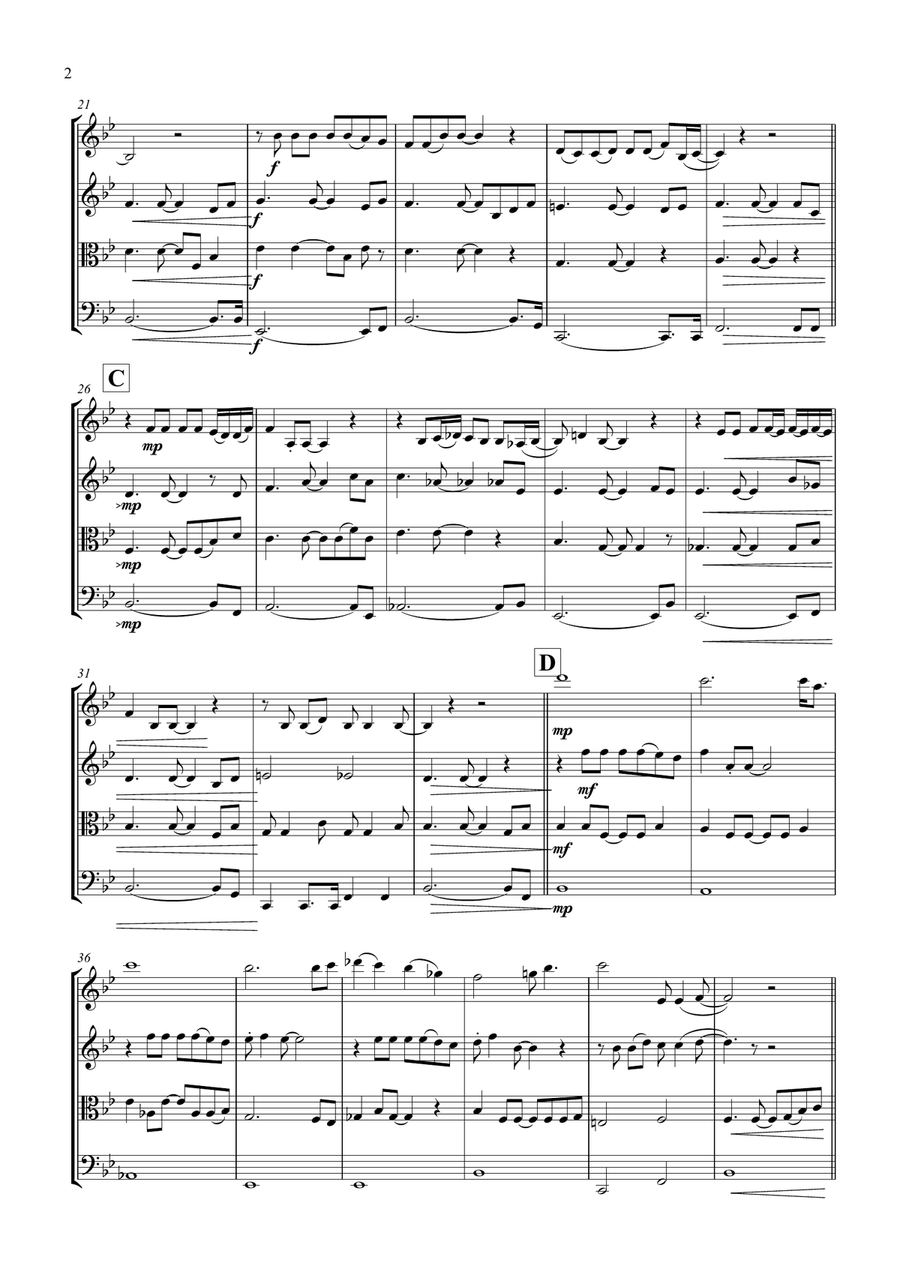 Make You Feel My Love Make You Feel My Love String Quartet scores gallery preview page 3
