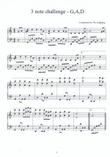 3 note challenge - G, A, D