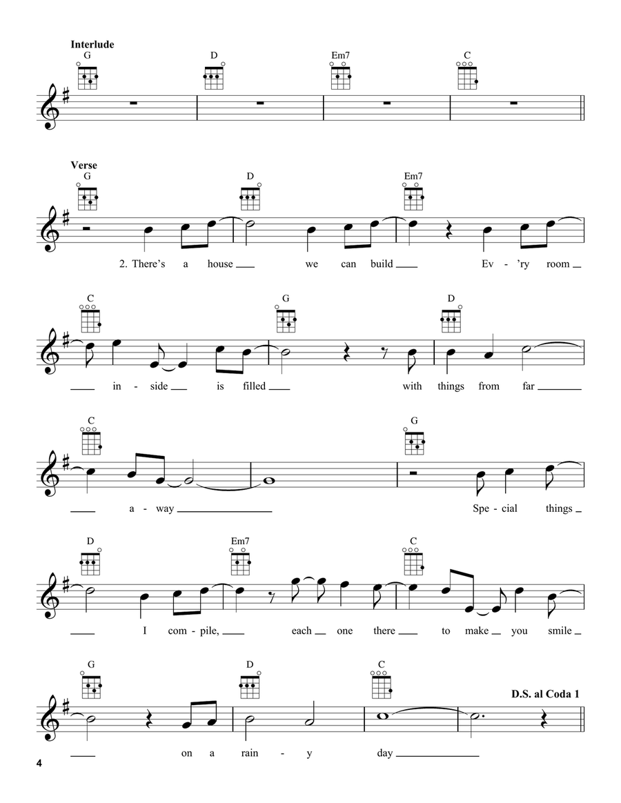 A Million Dreams (from The Greatest Showman) Ukulele scores gallery preview page 4