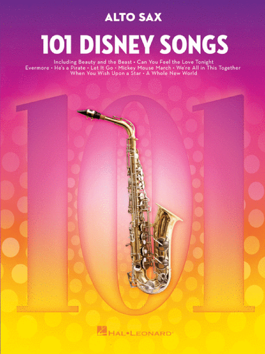 101 Disney Songs 101 Disney Songs Alto Saxophone scores gallery preview page 1