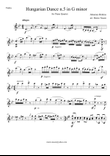 Brahms - Hungarian Dance n.5 in G minor for Piano Quartet