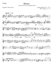 Minuet in G Major for String Trio (violin, cello, contrabass) - from Notebook of Anna Magdalena Bach