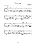 Minuet in G minor by Bach