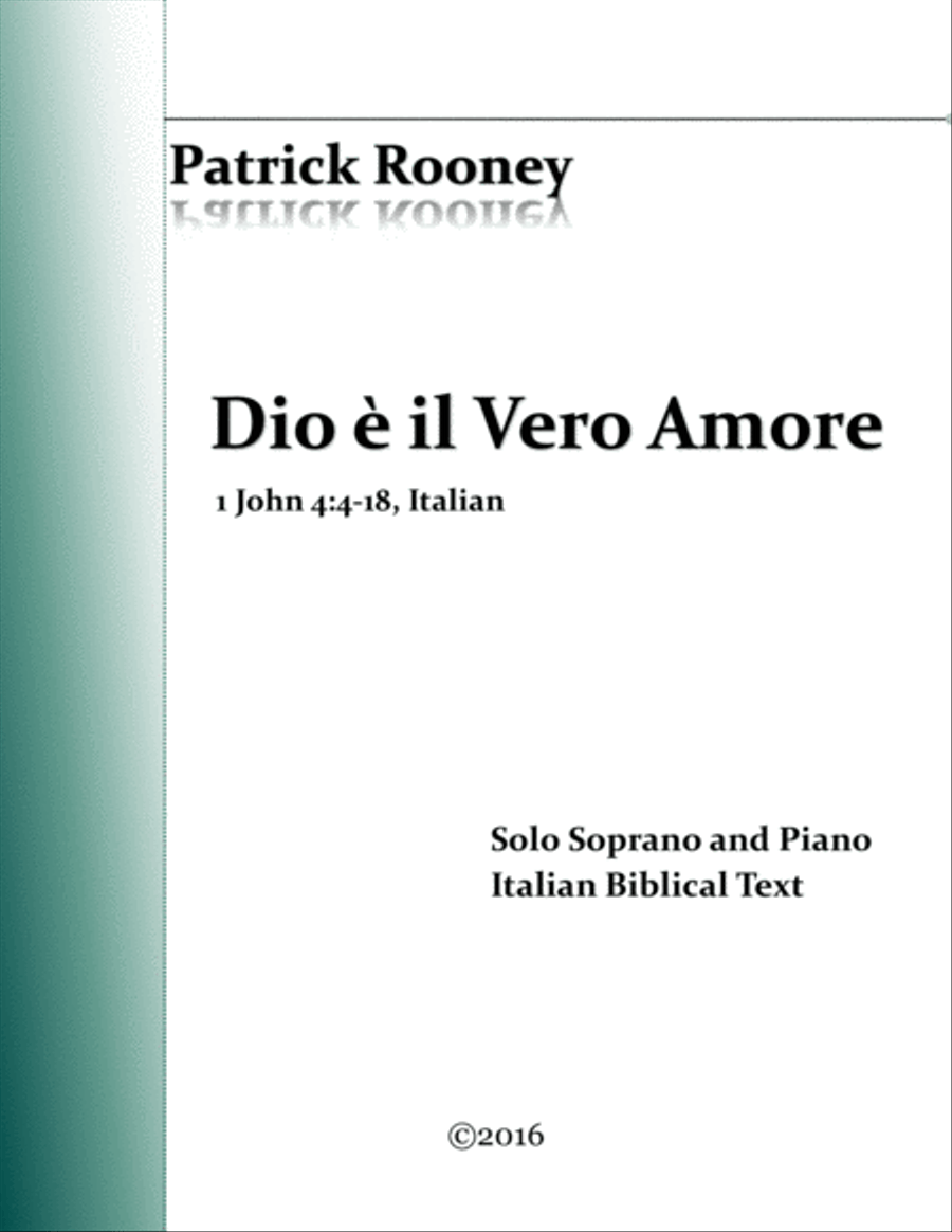 Dio e il Vero Amore Voice scores gallery preview page 1