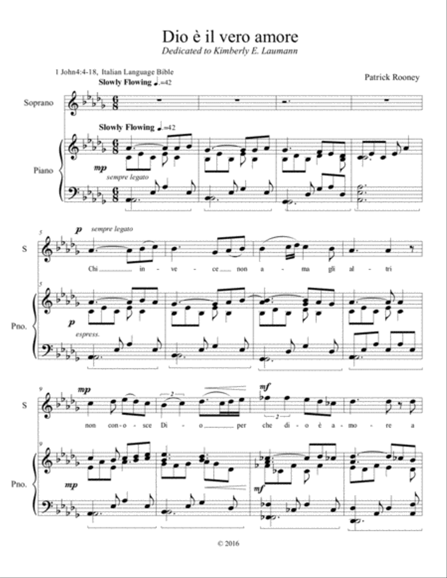 Dio e il Vero Amore Voice scores gallery preview page 3