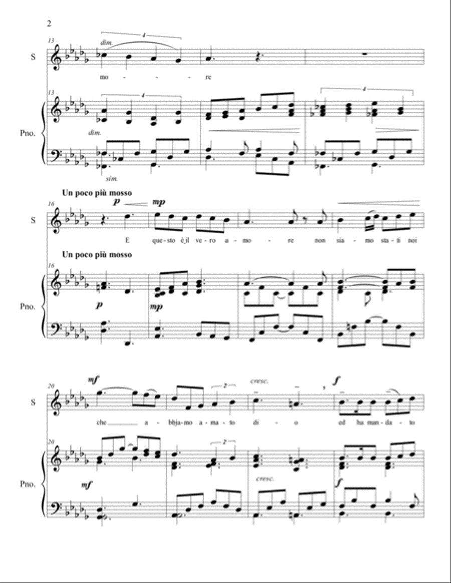 Dio e il Vero Amore Voice scores gallery preview page 4