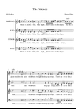 The Silence. Suitable for a war memorial event. For SATB choir a cappella