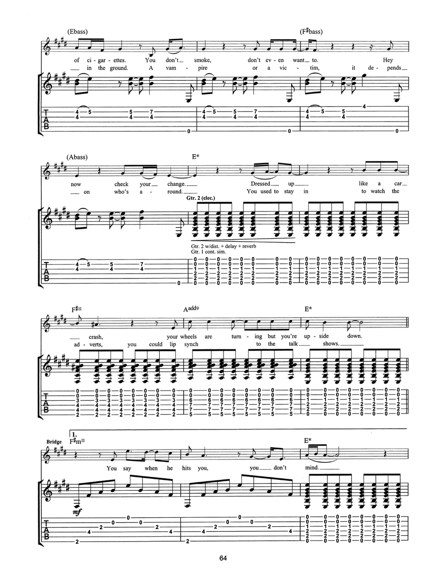 Stay (Faraway, So Close!) Acoustic Guitar scores gallery preview page 2