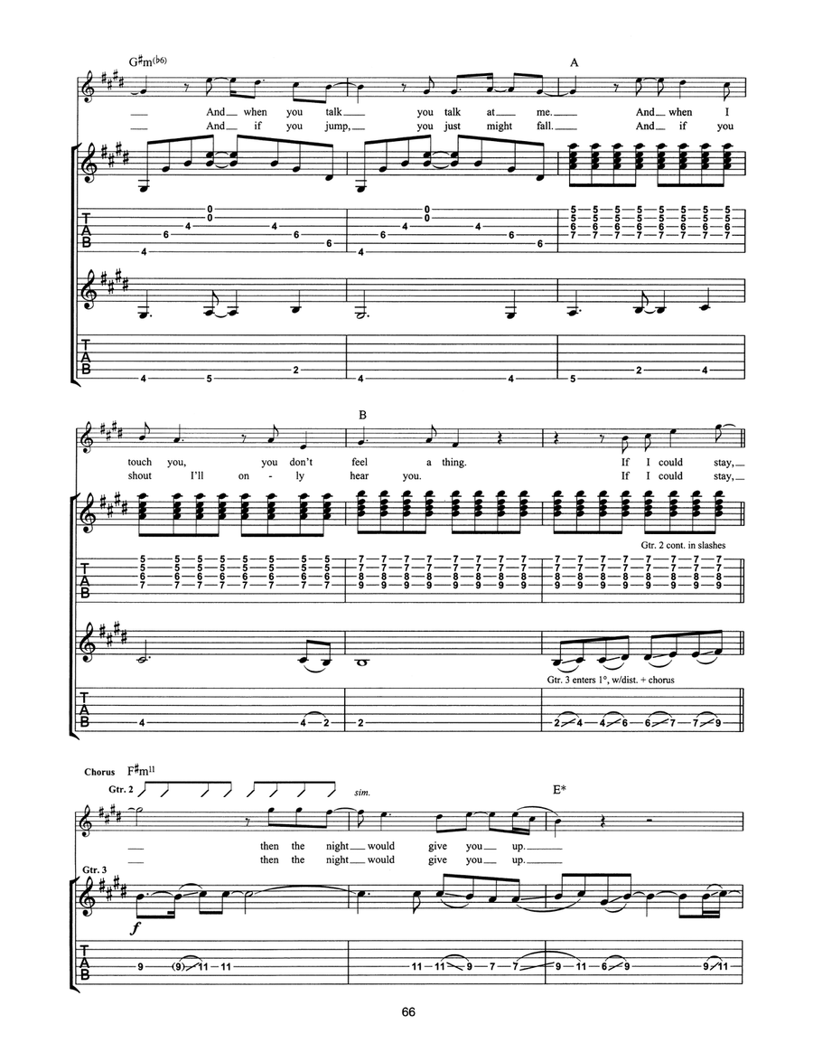 Stay (Faraway, So Close!) Acoustic Guitar scores gallery preview page 4