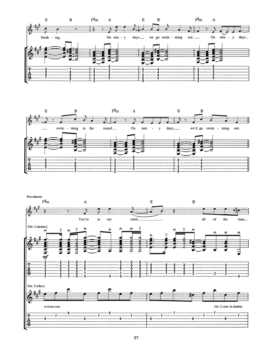 Electrical Storm Electrical Storm Electric Guitar scores gallery preview page 2