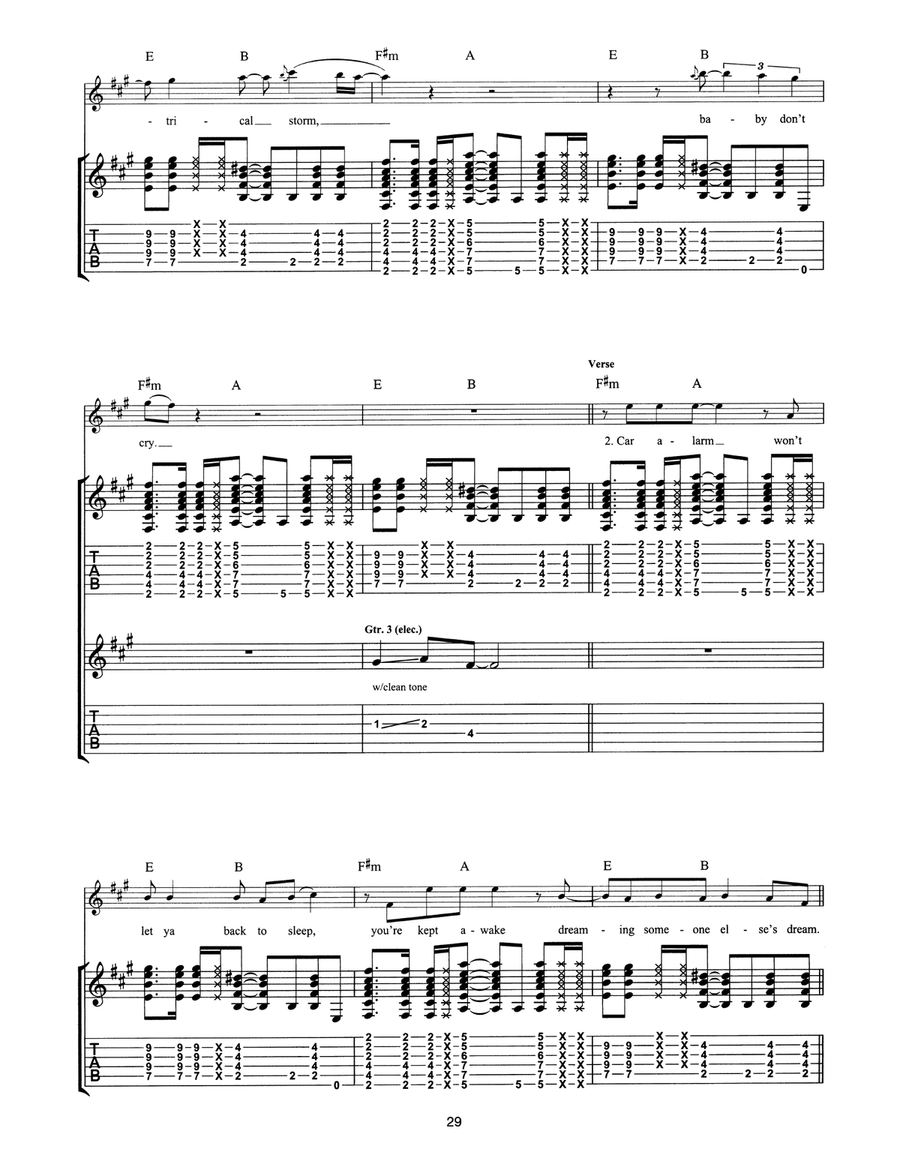 Electrical Storm Electrical Storm Electric Guitar scores gallery preview page 4