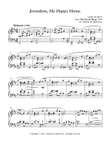 Jerusalem, My Happy Home - Piano Solo