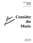 Consider the Music - SATB