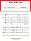 Sleep, Holy Babe SSAA a cappella