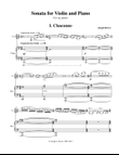 Sonata for Violin and Piano