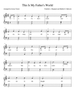 This Is My Father's World-- late beginner/early intermediate