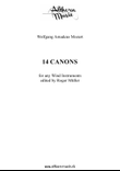 14 Canons of Mozart for any Wind Instruments
