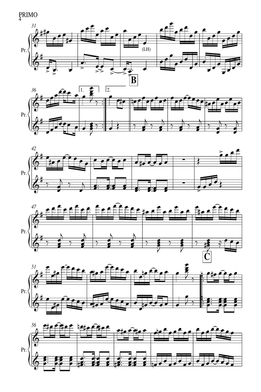 Black and White Rag Black and White Rag 1 Piano, 4-Hands scores gallery preview page 5